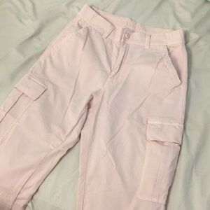 baby pink cargo pants